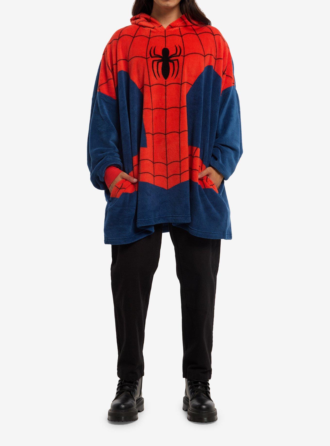 Marvel Spider-Man Fuzzy Oversized Hoodie, , hi-res