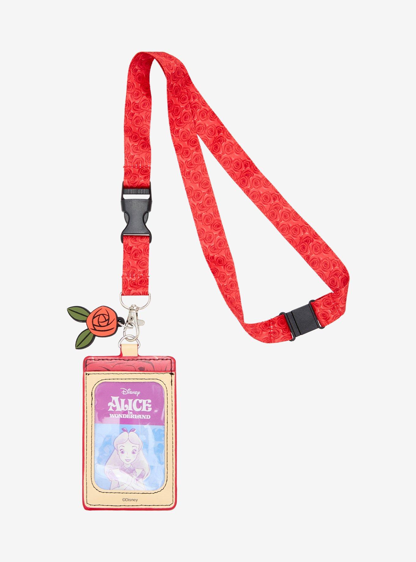 Disney Alice in Wonderland Queen of Hearts Lanyard - BoxLunch Exclusive, , hi-res