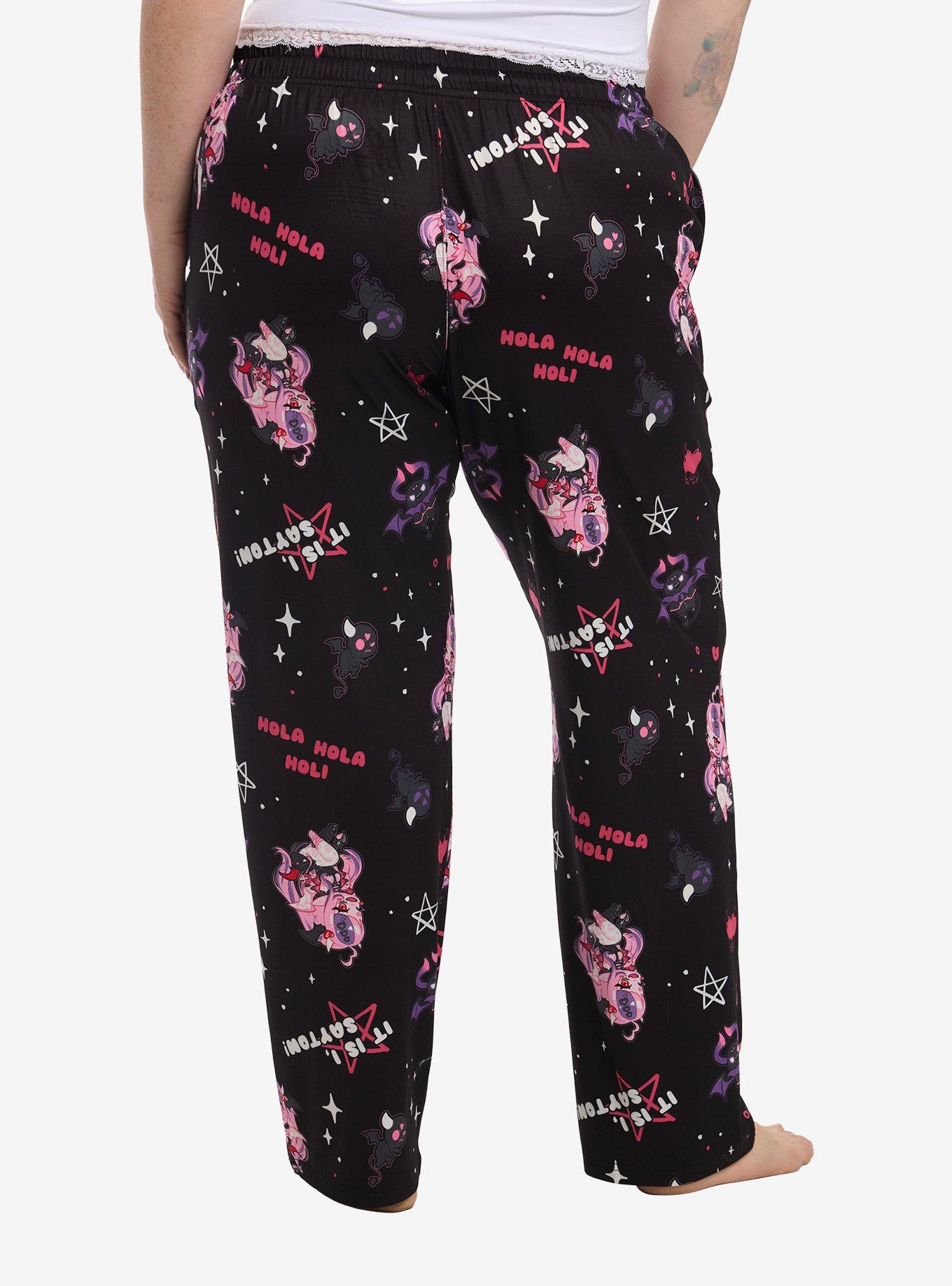 Ironmouse Chibi Character Pajama Pants Plus Size, , hi-res