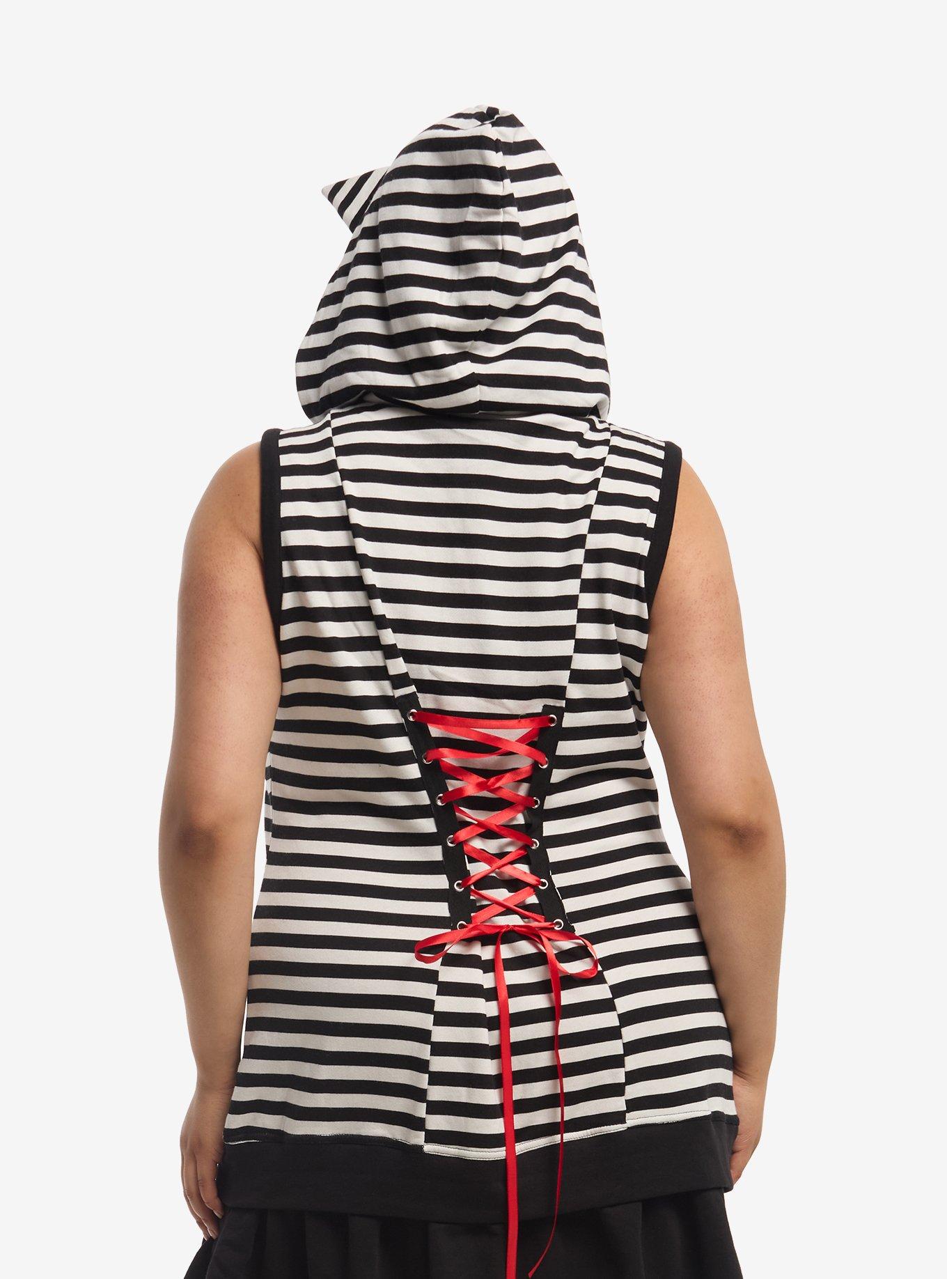 Skelanimals Stripe Hoodie Dress Plus Size, , hi-res