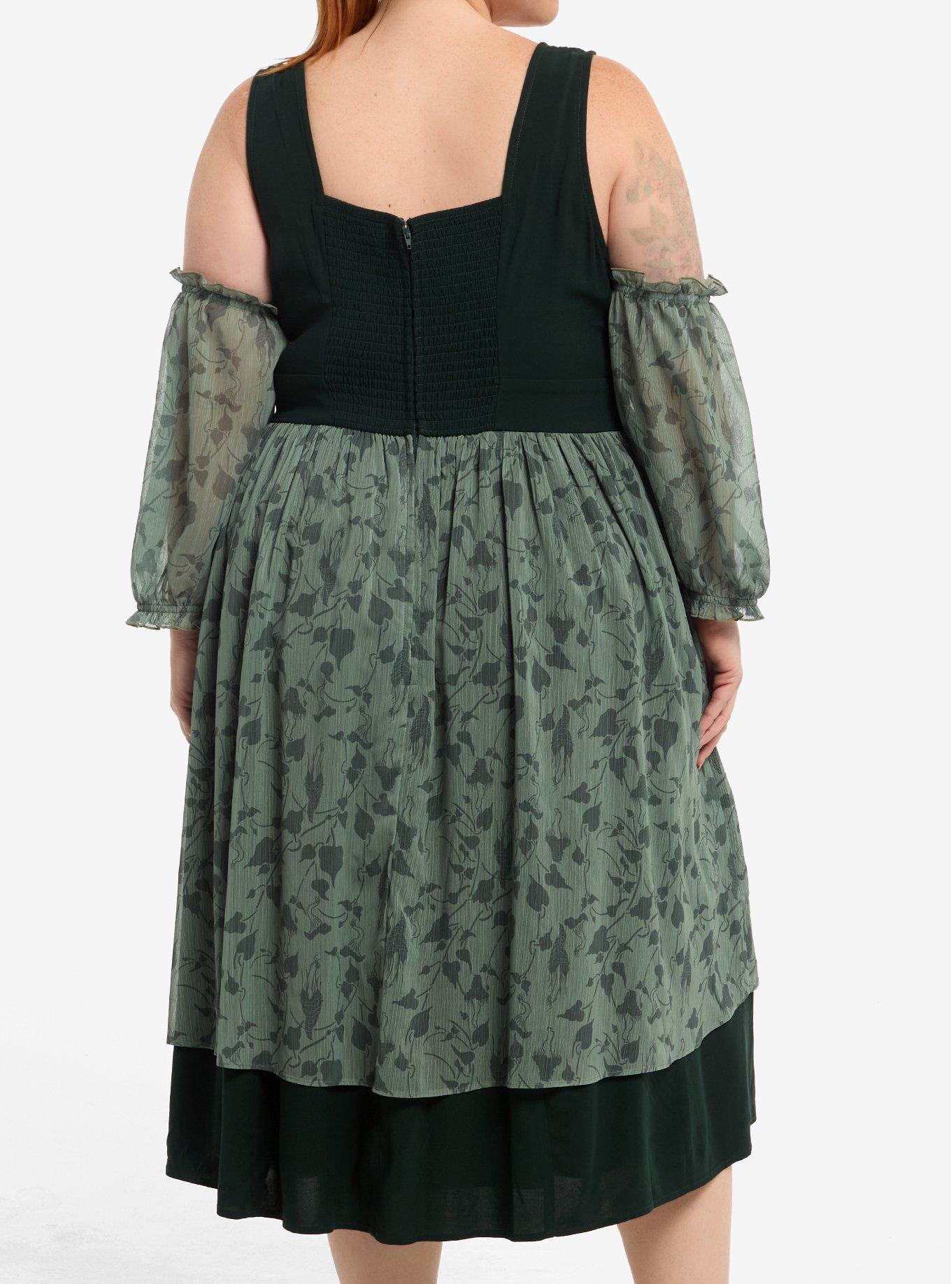 Dungeons & Dragons Druid Cold-Shoulder Dress Plus Size, , hi-res
