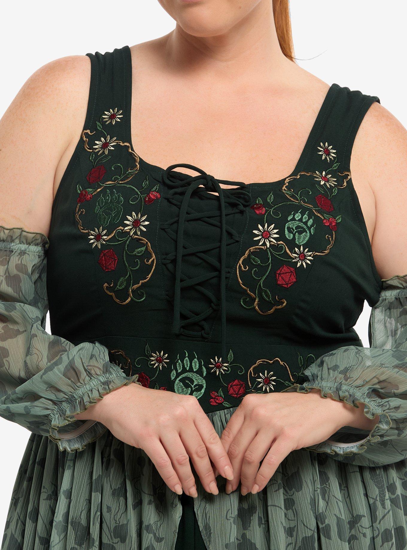 Dungeons & Dragons Druid Cold-Shoulder Dress Plus Size, MULTI, alternate - view 3