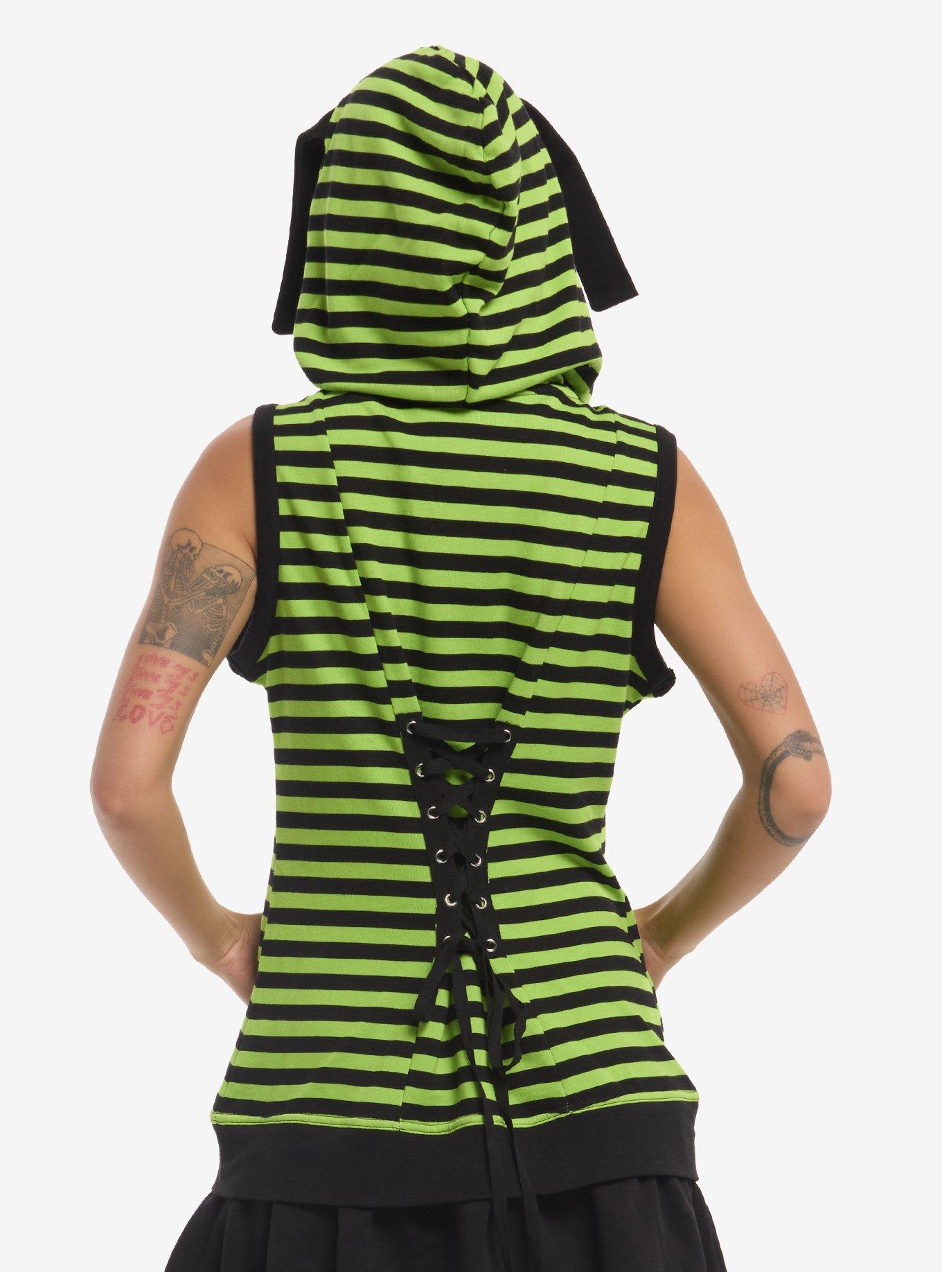 Invader Zim GIR Stripe Hoodie Dress, MULTI, alternate