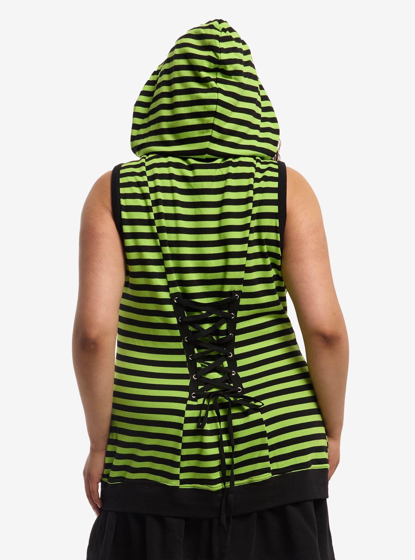 Invader Zim GIR Stripe Hoodie Dress Plus Size, , hi-res