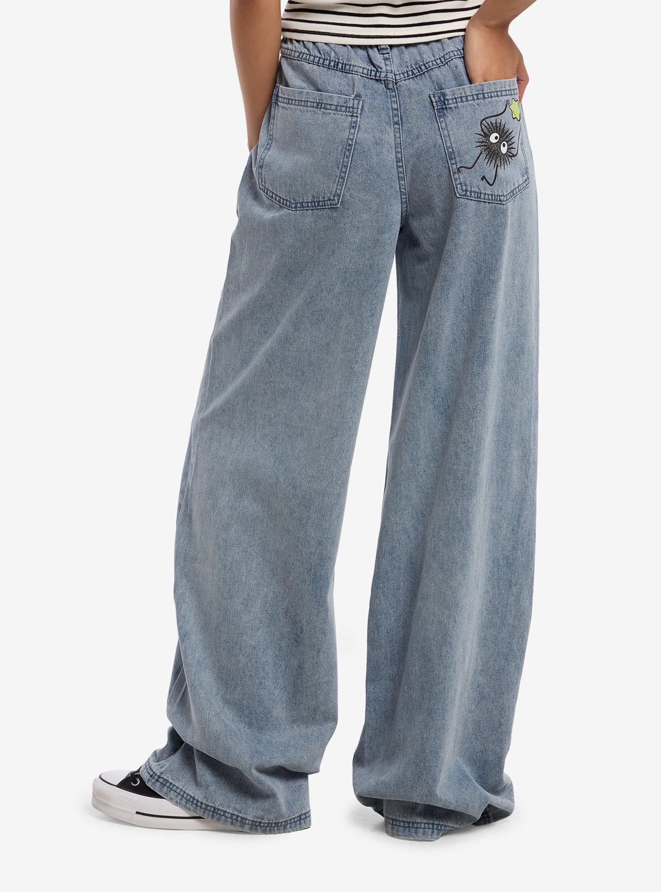 Studio Ghibli&reg; Spirited Away Soot Sprite Wide Leg Jeans, , hi-res
