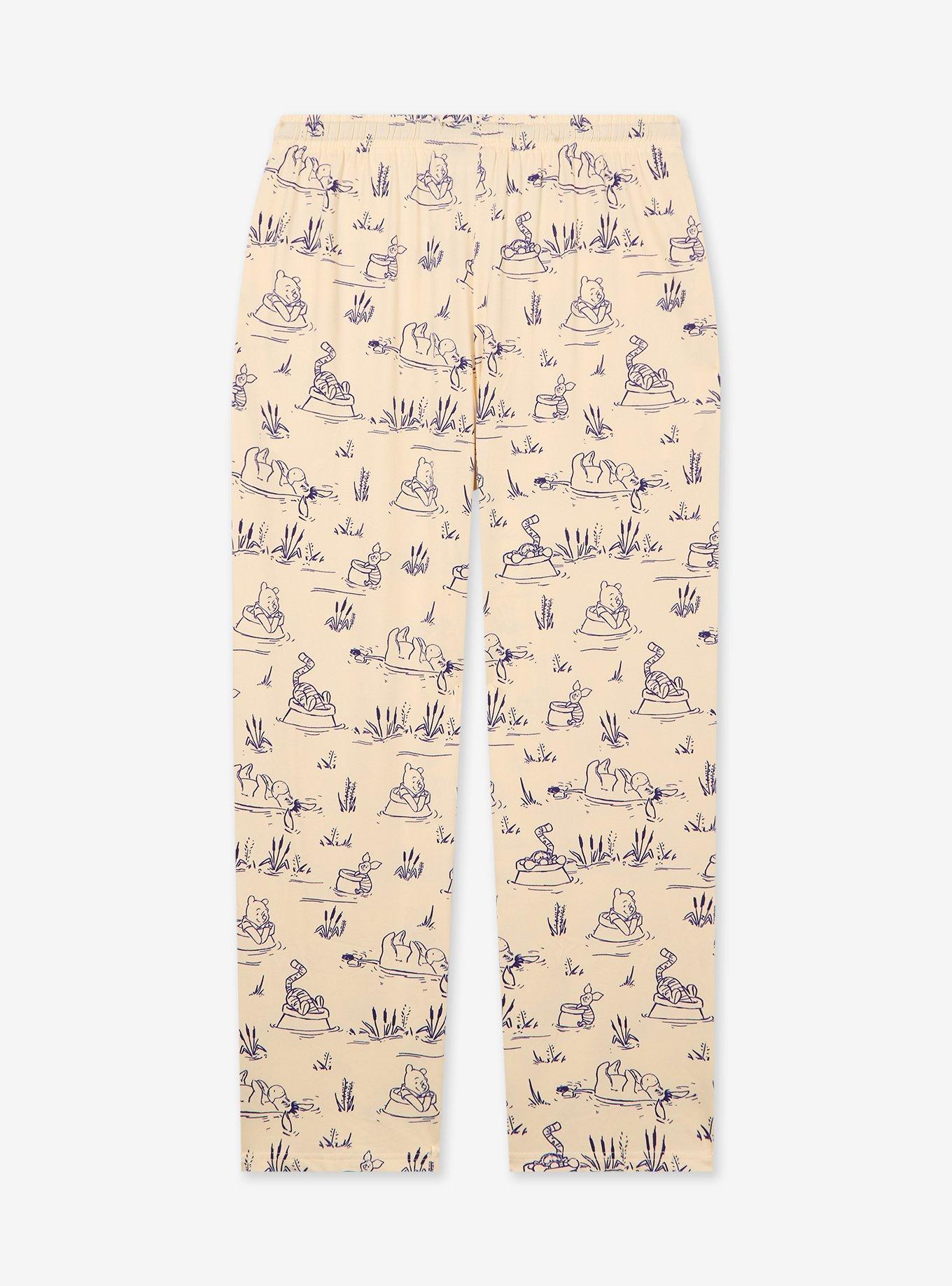 Disney Winnie the Pooh River Scene Allover Print Sleep Pants - BoxLunch Exclusive, , hi-res