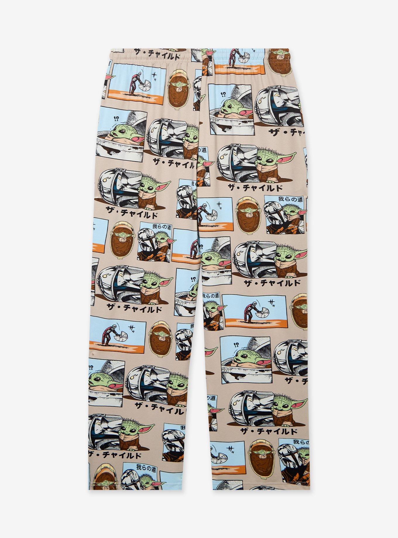 Star Wars The Mandalorian Manga Panels Allover Print Sleep Pants - BoxLunch Exclusive, , hi-res