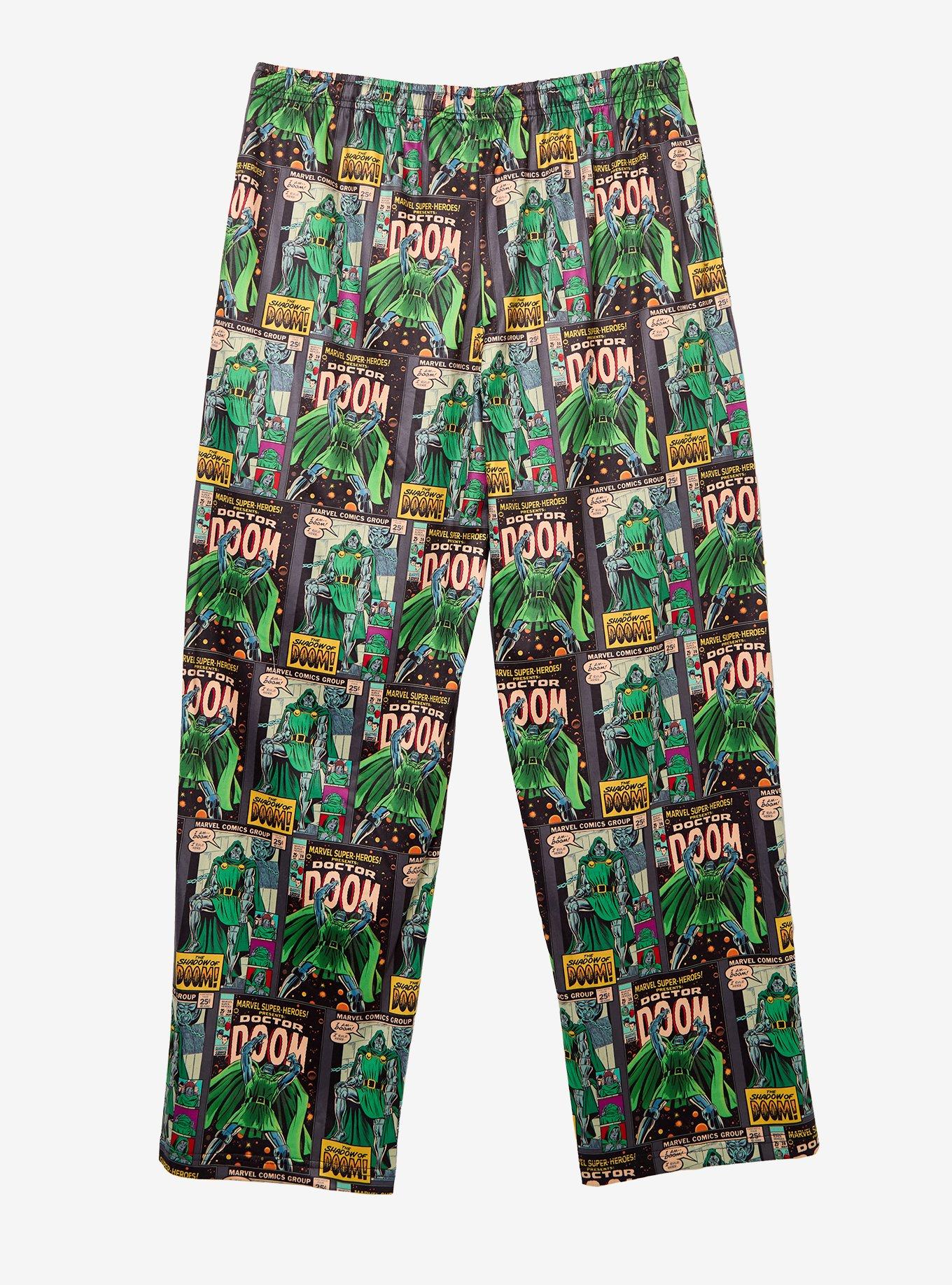 Marvel Dr. Doom Comic Cover Allover Print Sleep Pants - BoxLunch Exclusive, , hi-res