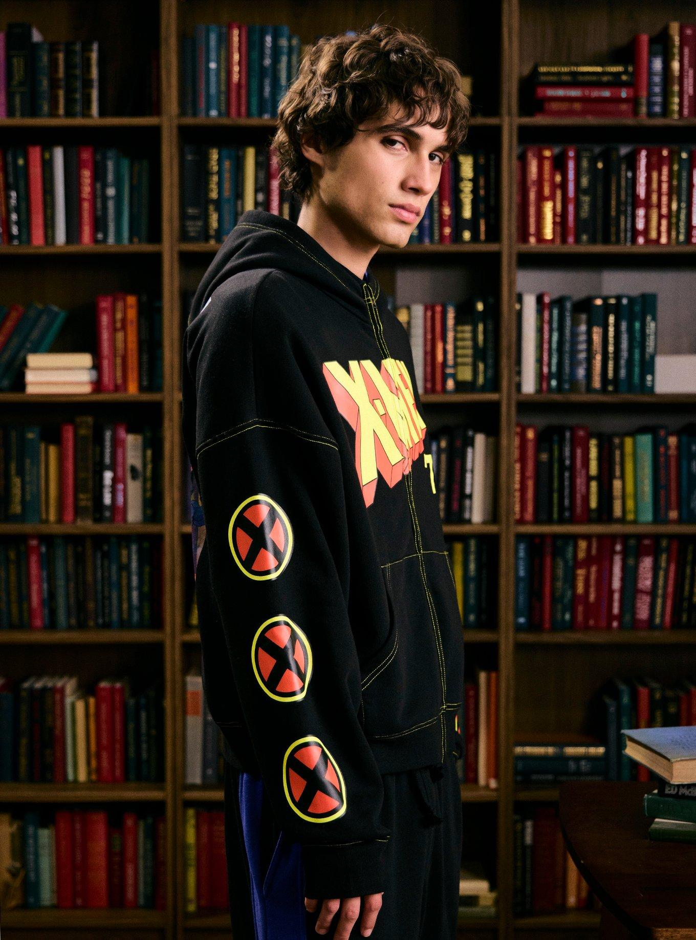 Our Universe Marvel X-Men '97 Logo Group Hoodie, BLACK, alternate - view 4