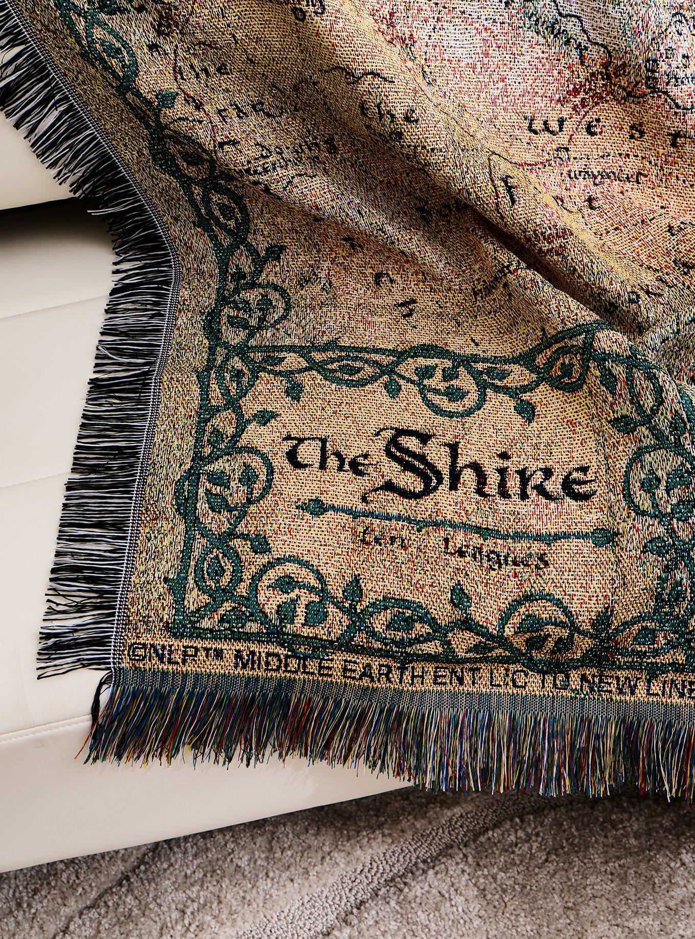 The Lord of the Rings The Shire Map Tapestry Throw - BoxLunch Exclusive, , alternate - view 3