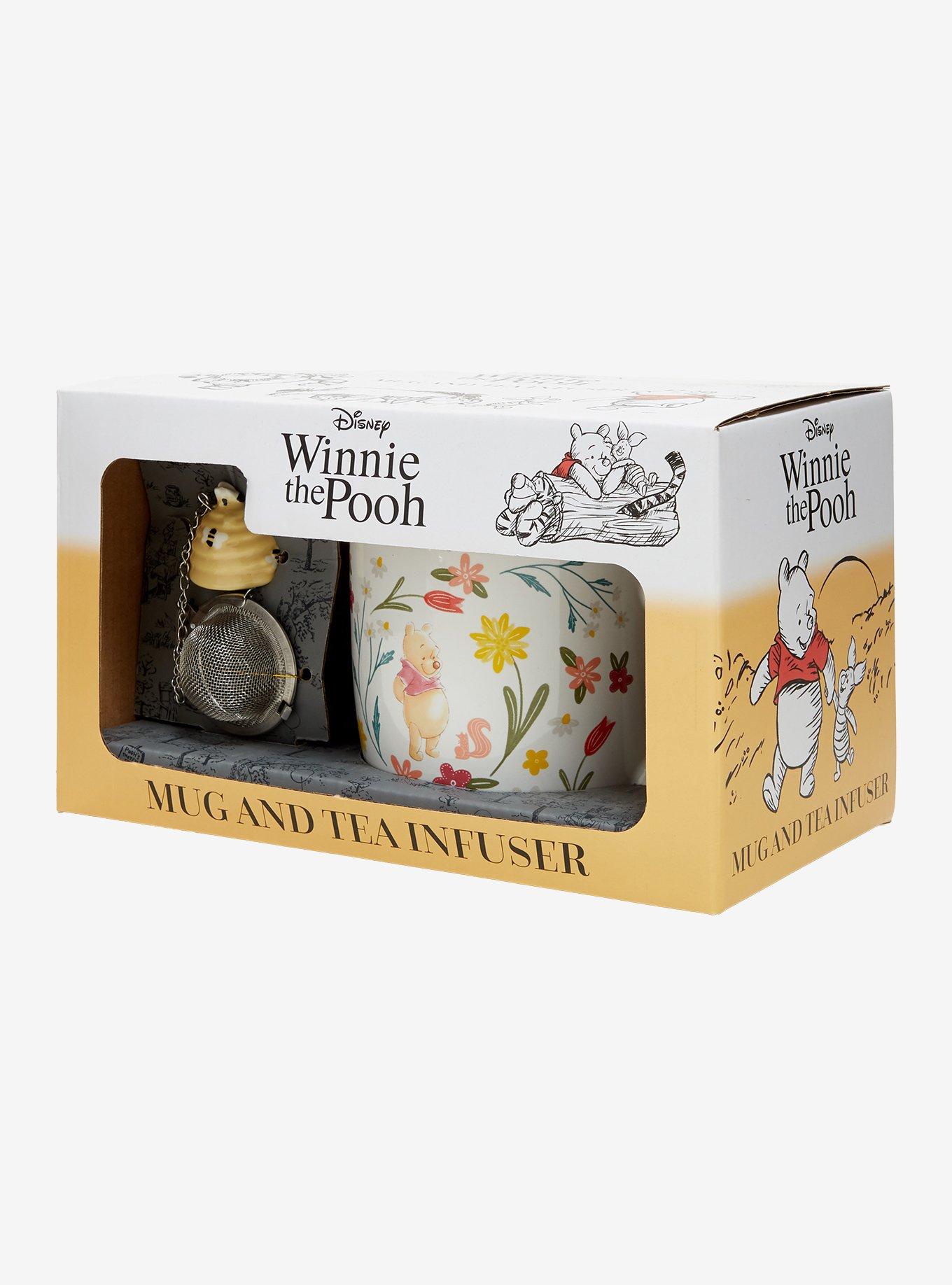 Disney Winnie the Pooh Floral Mug & Tea Infuser Set, , alternate