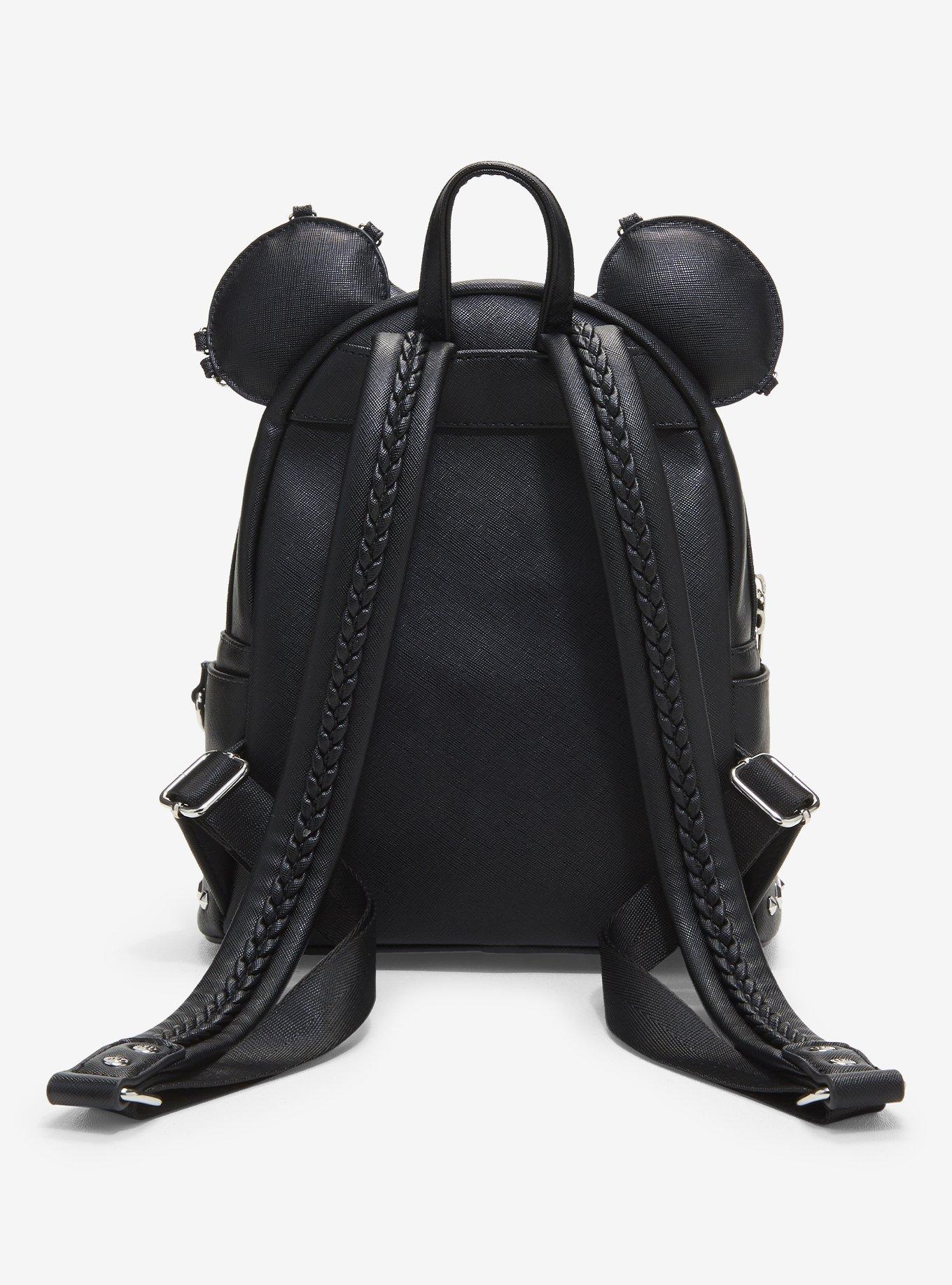 Loungefly Disney Minnie Mouse Studs & Chains Mini Backpack, , alternate - view 3