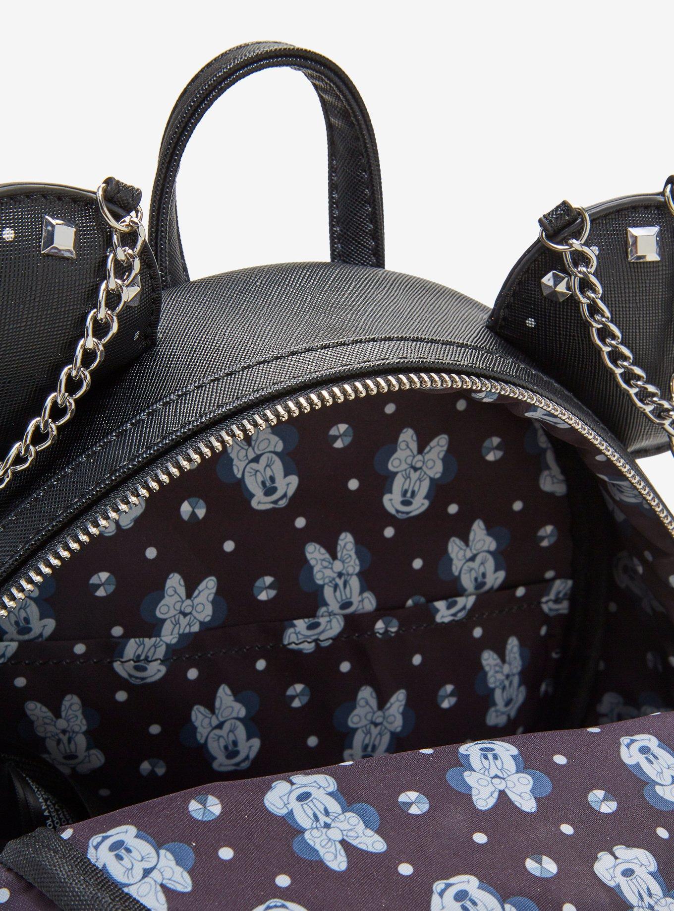 Loungefly Disney Minnie Mouse Studs & Chains Mini Backpack, , alternate - view 4