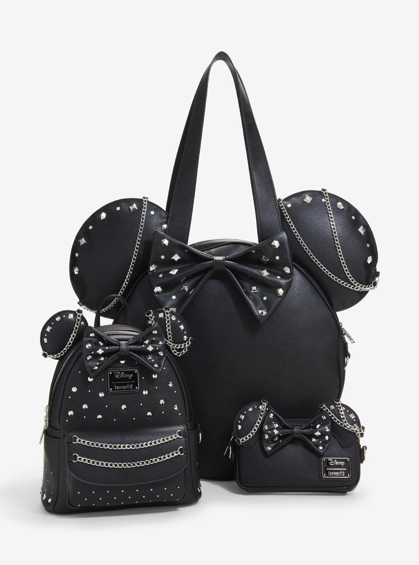 Loungefly Disney Minnie Mouse Studs & Chains Figural Tote Bag, , alternate - view 5