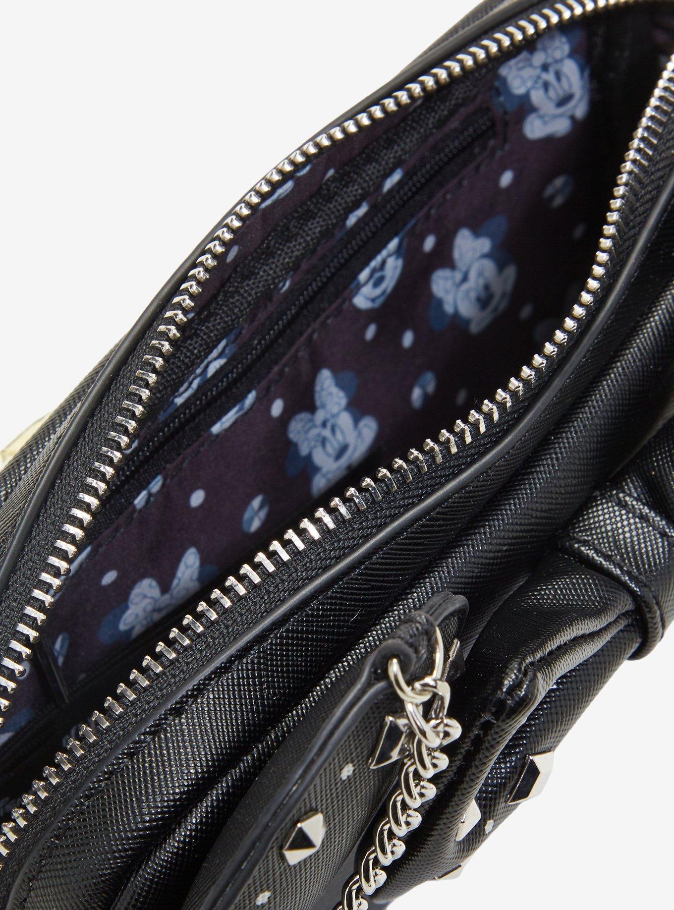 Loungefly Disney Minnie Mouse Studs & Chains Crossbody Bag, , alternate - view 4