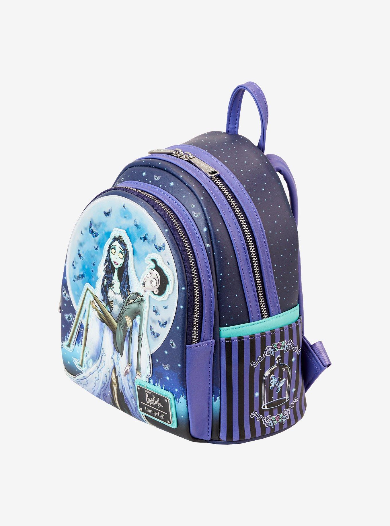 Loungefly Corpse Bride Victor & Emily Moon Mini Backpack, , alternate - view 6
