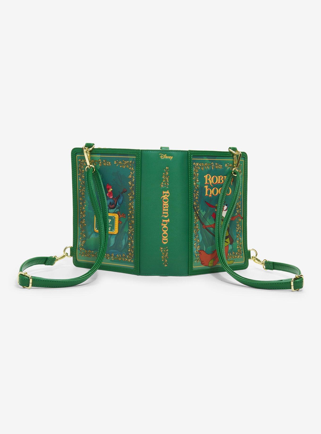 Loungefly Disney Robin Hood Book Convertible Crossbody Bag, , alternate - view 4