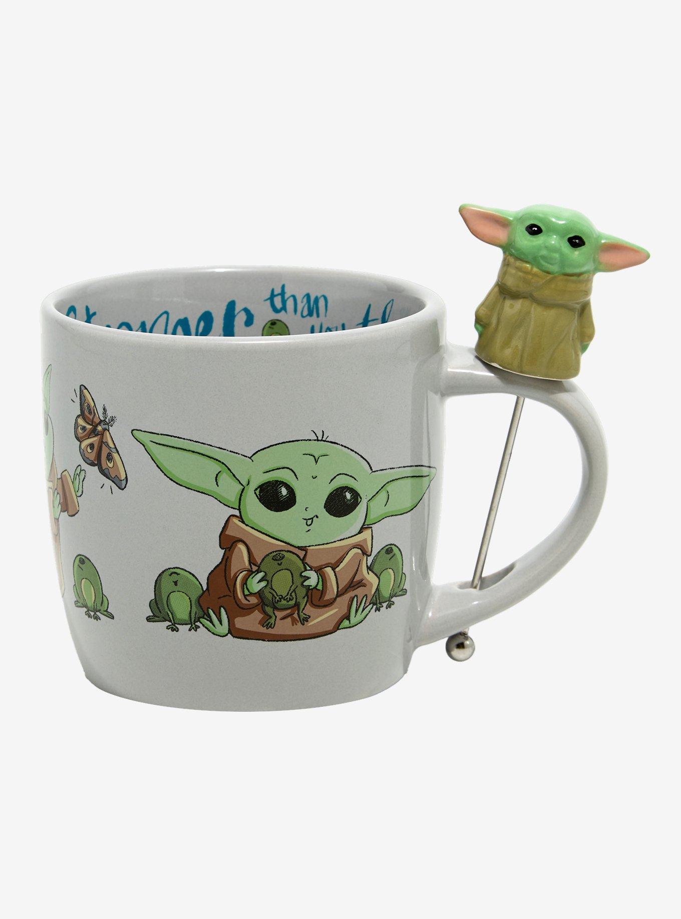 Star Wars The Mandalorian Grogu Mug with Figural Stirrer, , hi-res