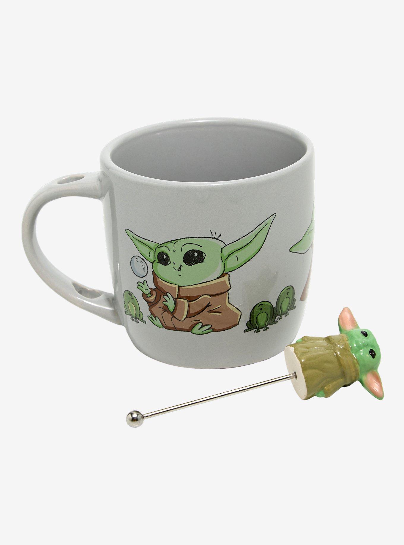 Star Wars The Mandalorian Grogu Mug with Figural Stirrer, , alternate