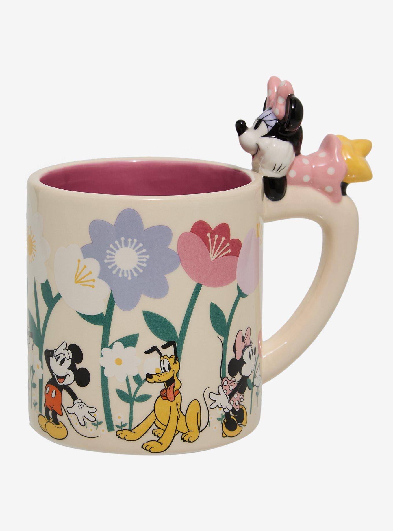 Disney Minnie Mouse & Friends Floral Mug with Minnie Charm, , alternate