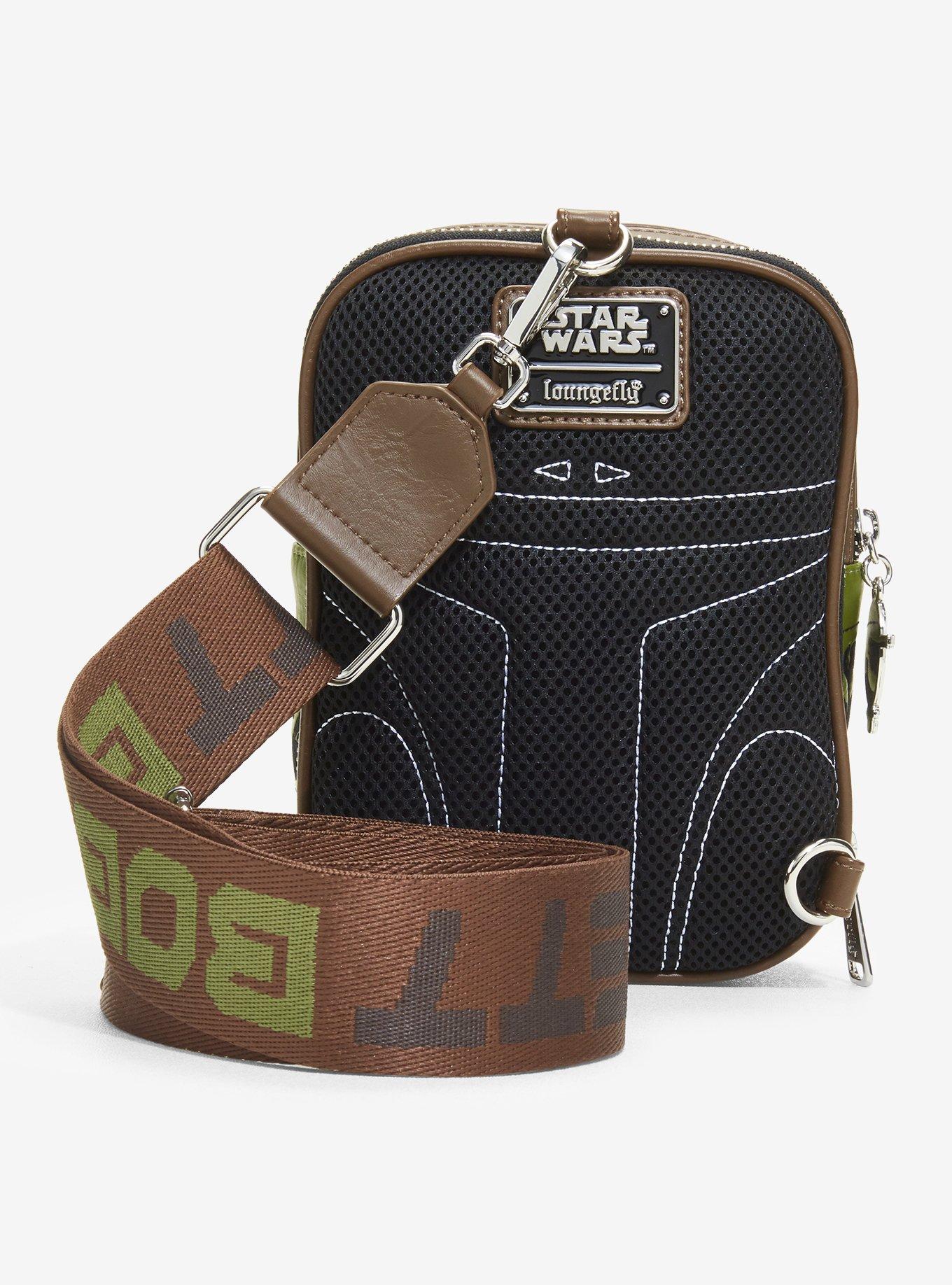 Loungefly Star Wars Boba Fett Crossbody Sling Bag, , alternate - view 3