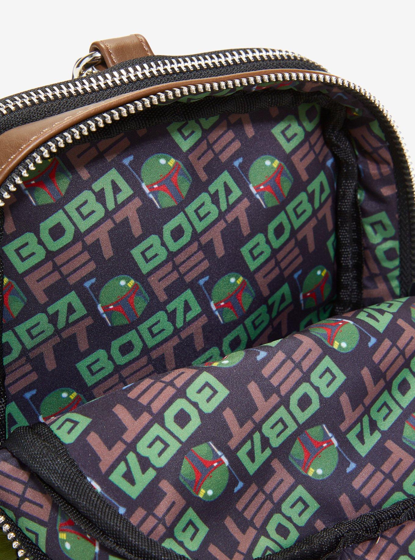 Loungefly Star Wars Boba Fett Crossbody Sling Bag, , alternate - view 4
