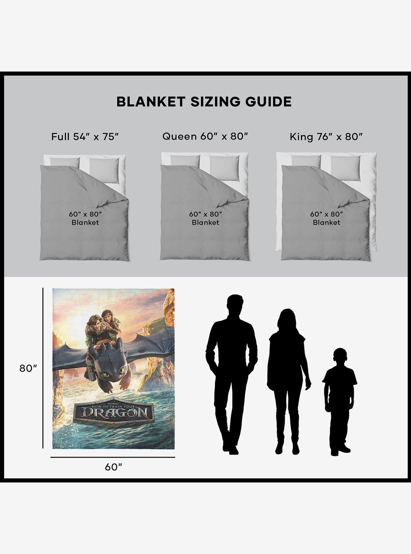 How to Train Your Dragon: Live Action Flight Above the Sea 60x80" Silk Touch Throw Blanket, , alternate