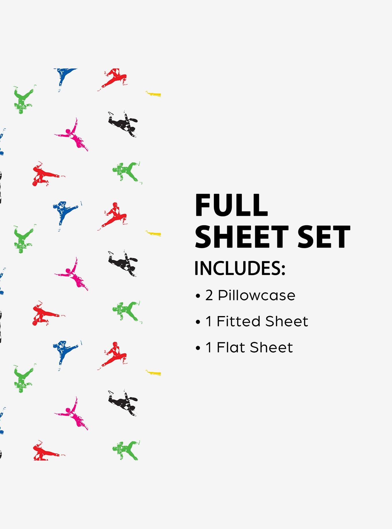 Power Rangers Classic Color Rangers 4 Piece Full Sheet Set, , alternate