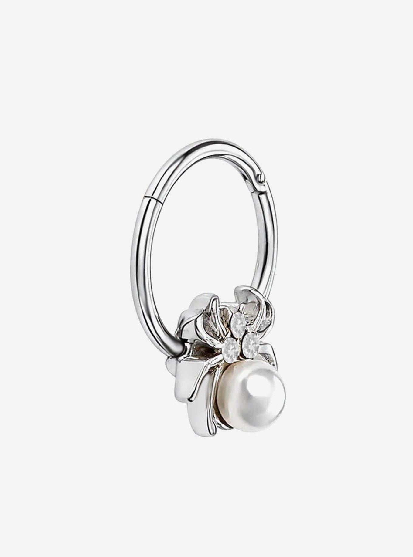 Steel Pearl Spider Hinged Clicker, , hi-res