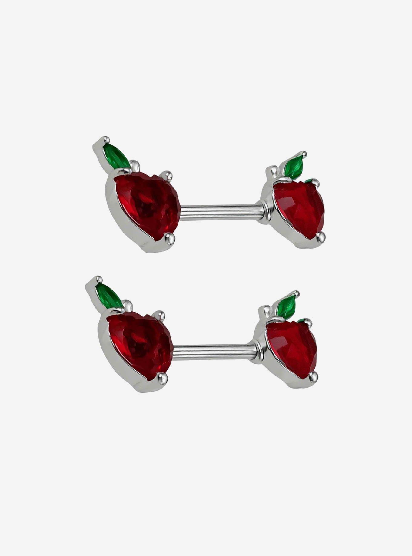 Steel Apple Nipple Barbell 2 Pack, , hi-res