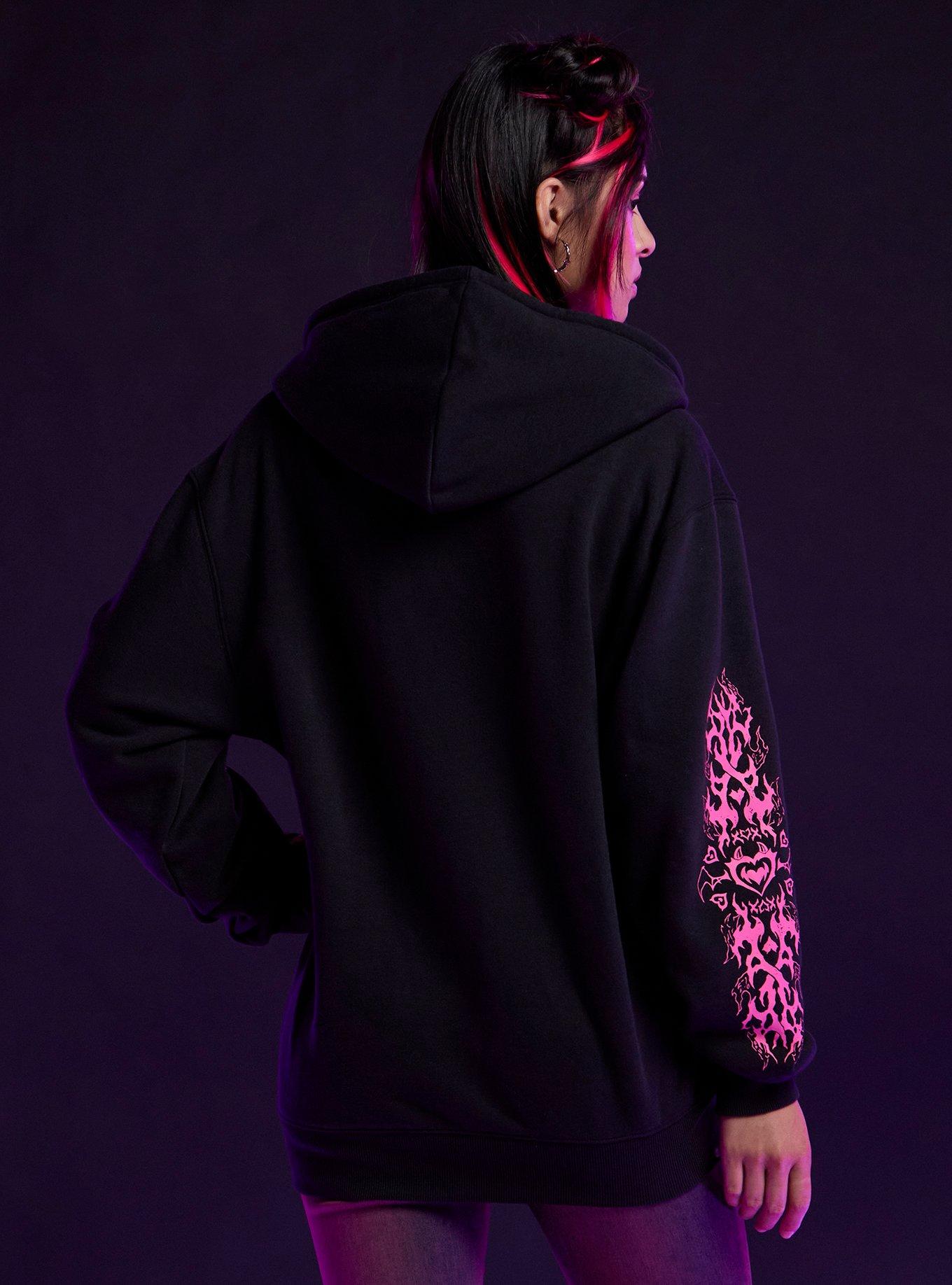 Ironmouse Heart Sigil Hoodie, PINK, alternate - view 3