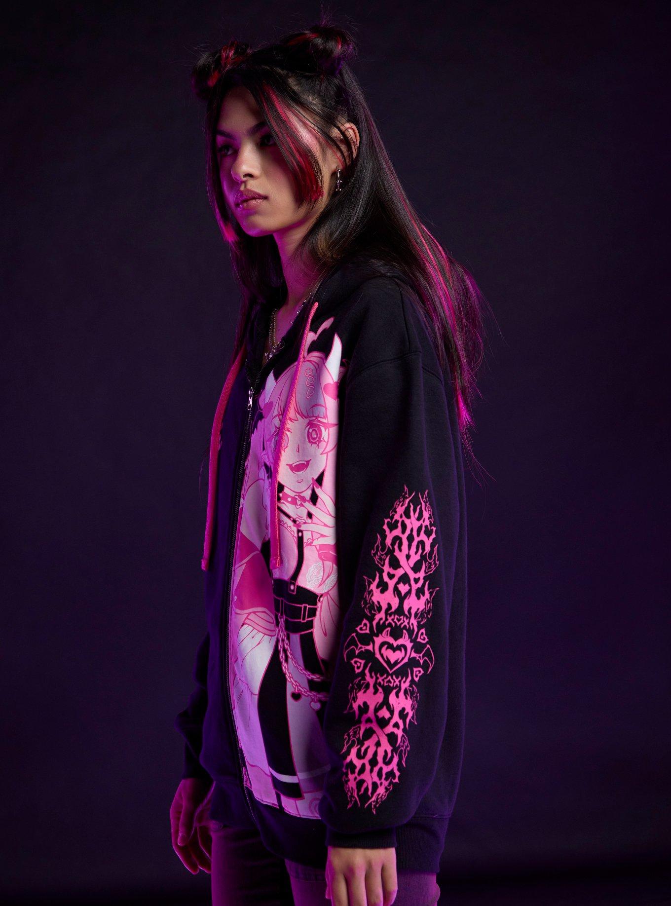 Ironmouse Heart Sigil Hoodie, PINK, alternate - view 4