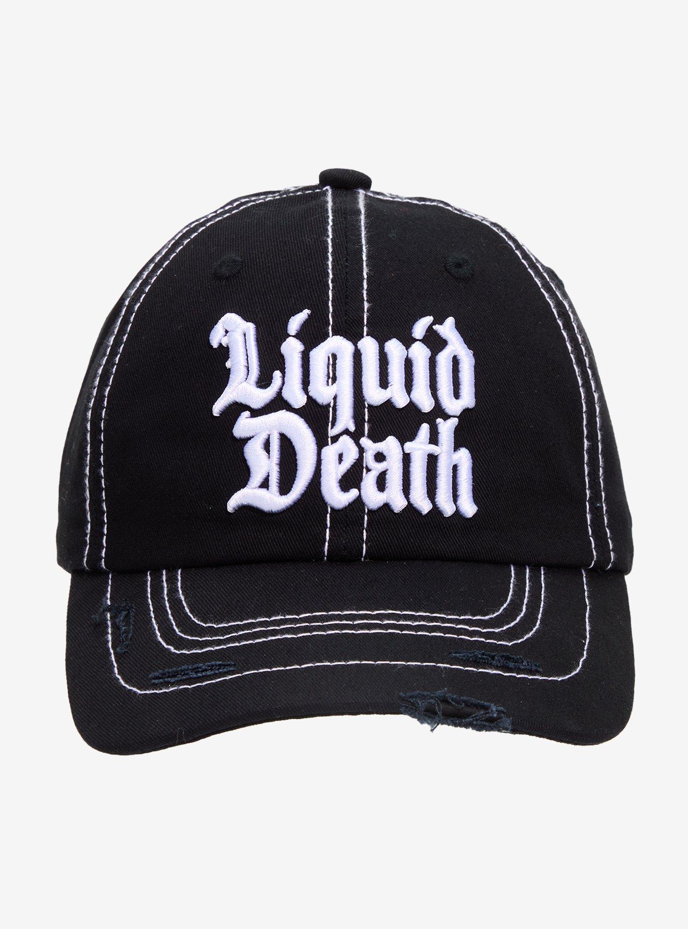 Liquid Death Logo Stitch Dad Cap, , hi-res