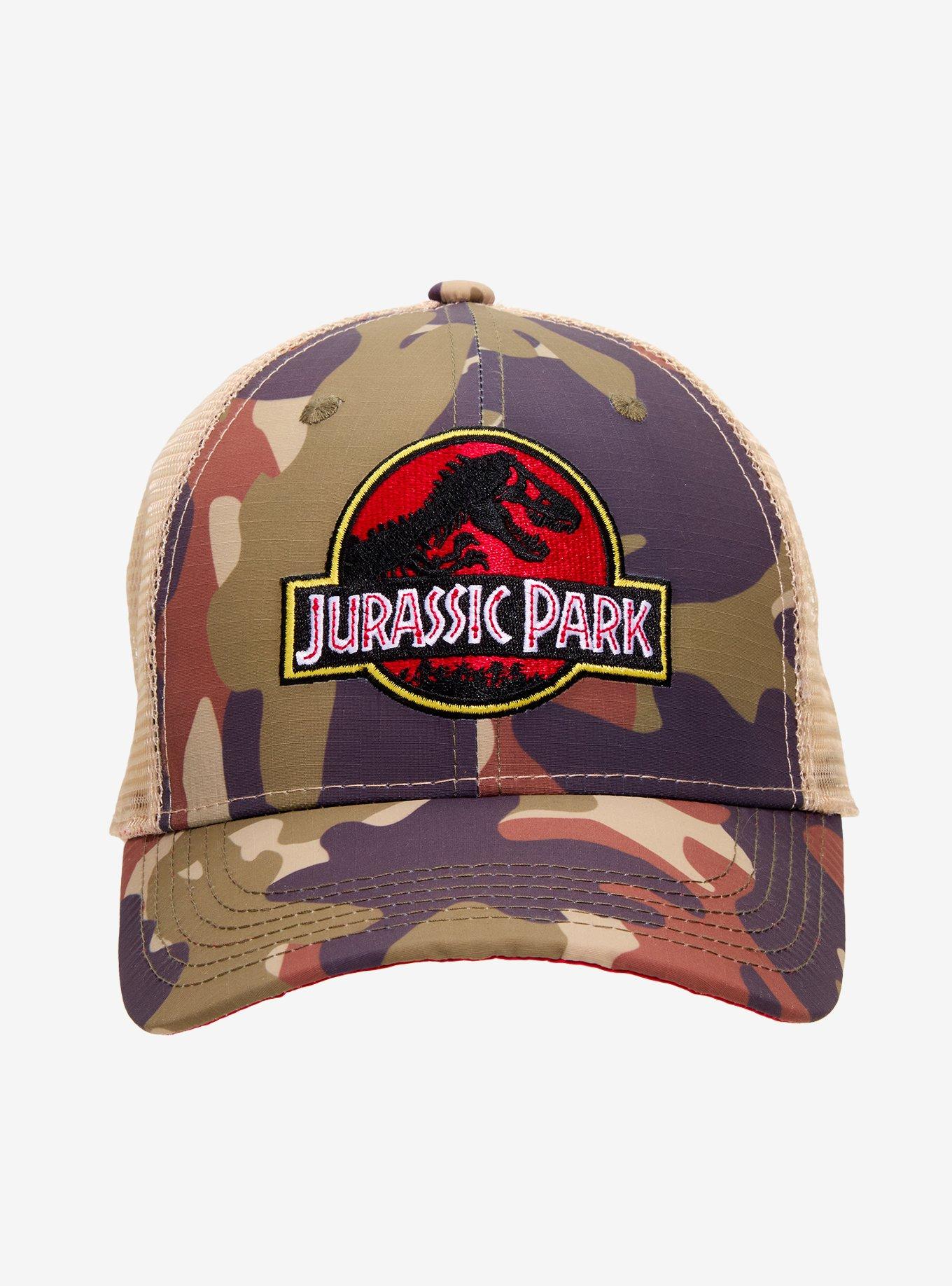 Jurassic Park Camo Trucker Hat, , hi-res