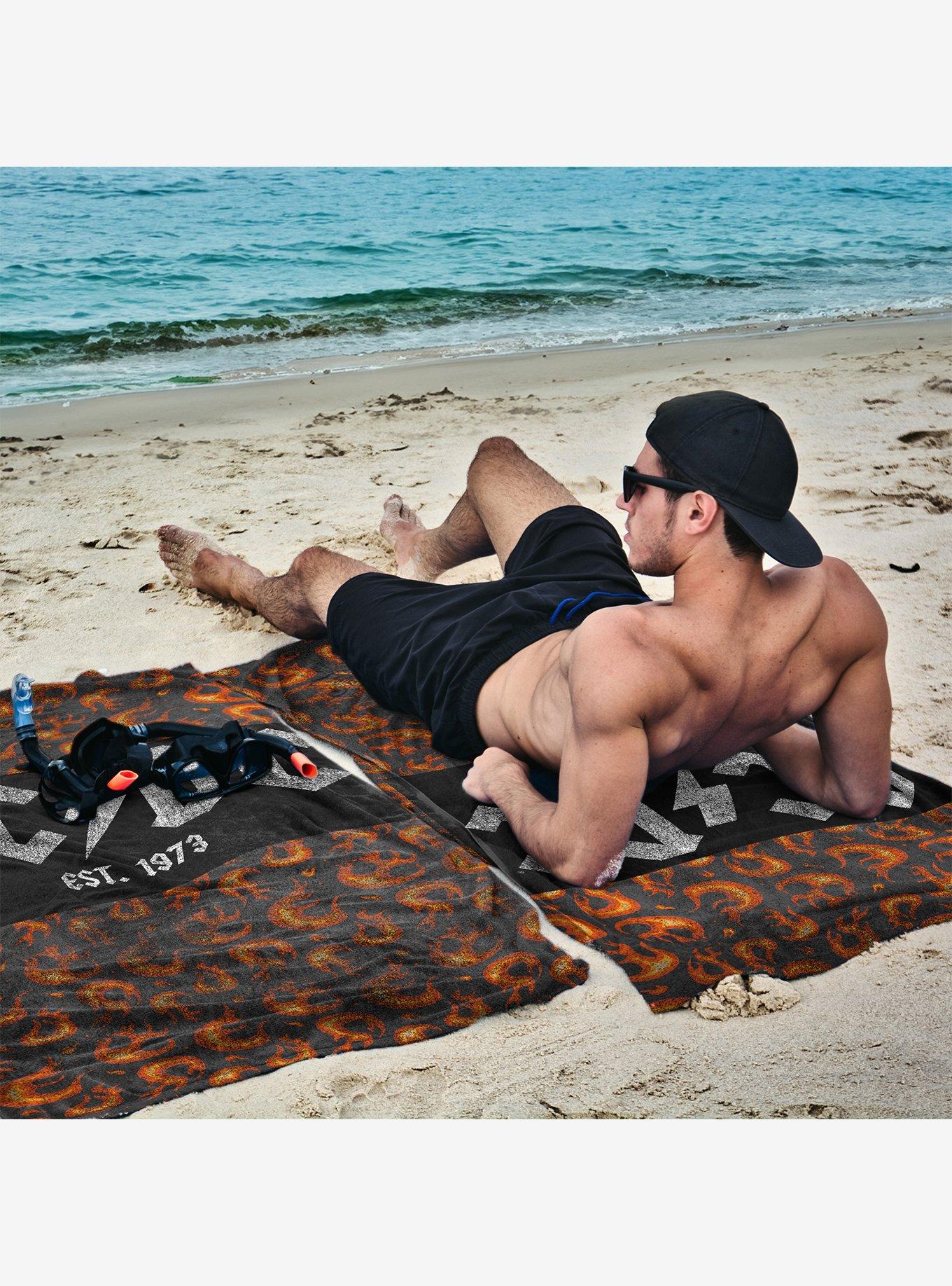 AC/DC Est. 1973 Beach Towel, , hi-res