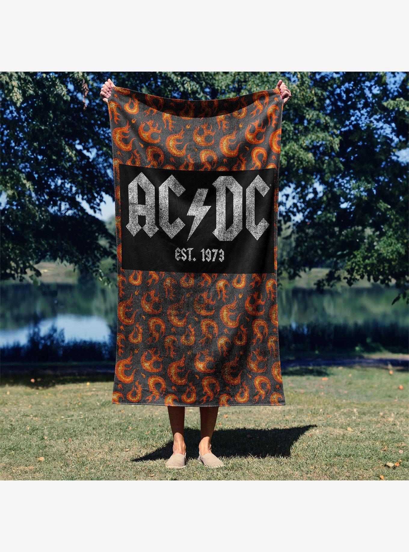 AC/DC Est. 1973 Beach Towel