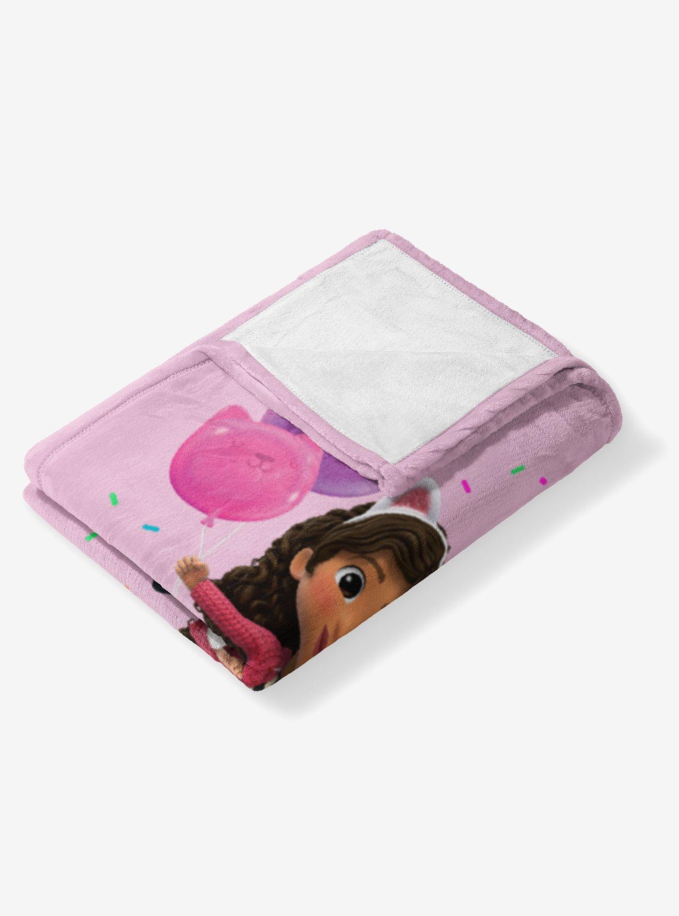 Gabby's Dollhouse Pink Party Time 50x60" Silk Touch Throw Blanket, , alternate