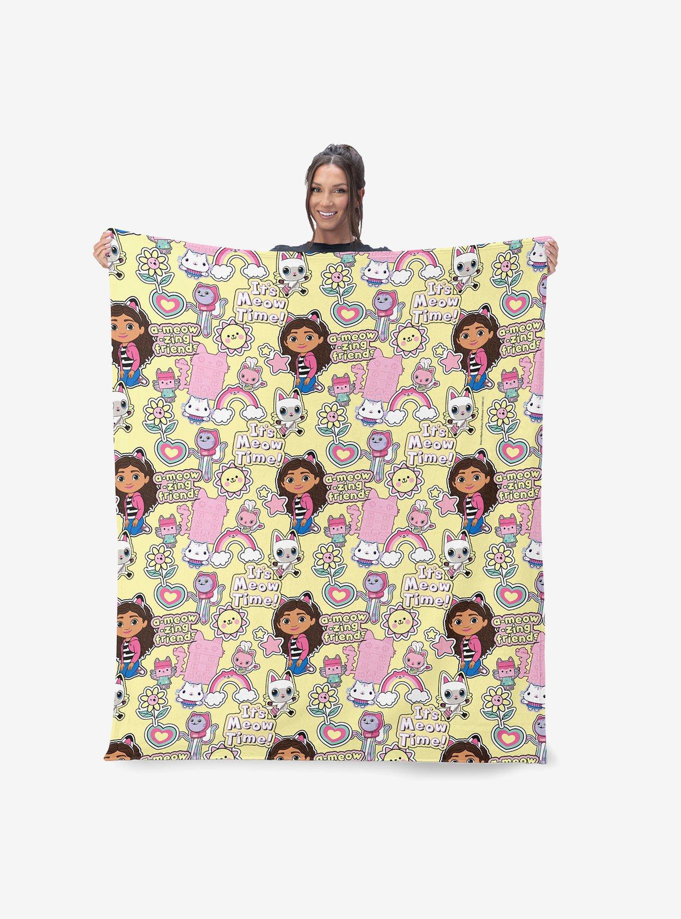 Gabby's Dollhouse It's Meow Time 50x60" Silk Touch Throw Blanket, , hi-res
