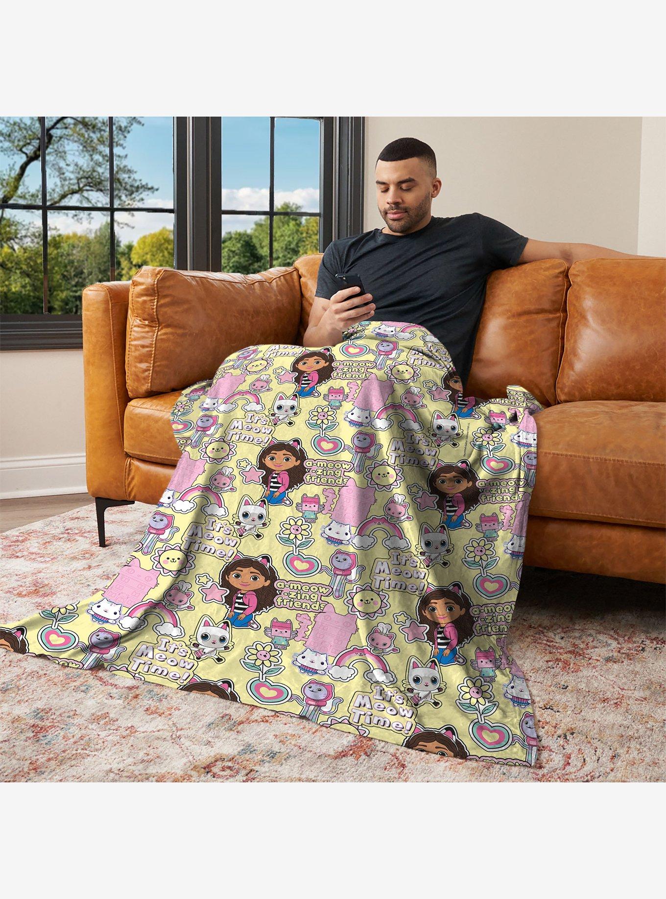 Gabby's Dollhouse It's Meow Time 50x60" Silk Touch Throw Blanket, , alternate