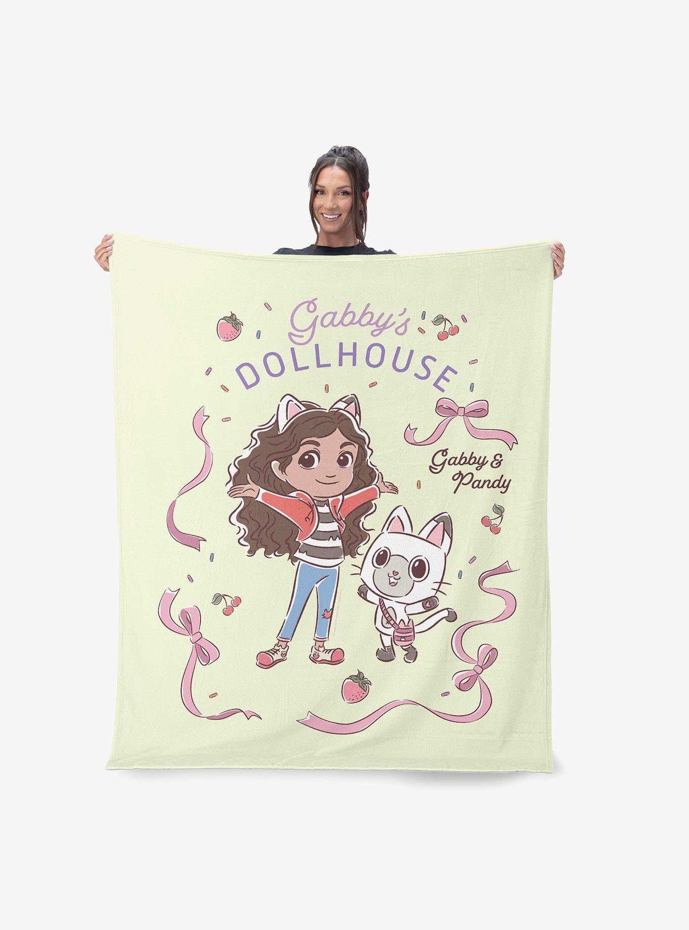 Gabby's Dollhouse Gabby and Pandy 50x60" Silk Touch Throw Blanket, , hi-res