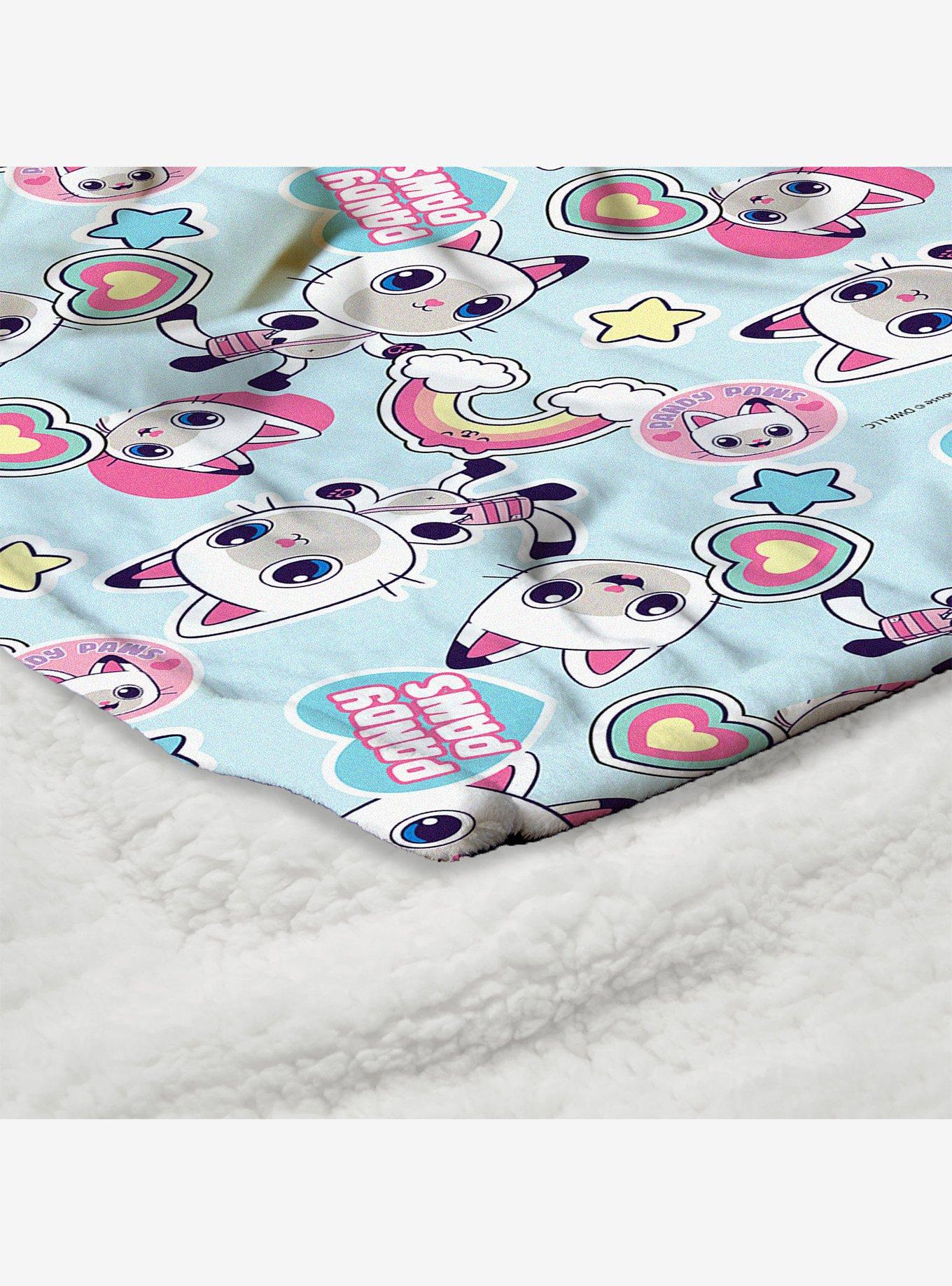 Gabby's Dollhouse Pandy Paws Silk Touch Sherpa Throw Blanket, , alternate