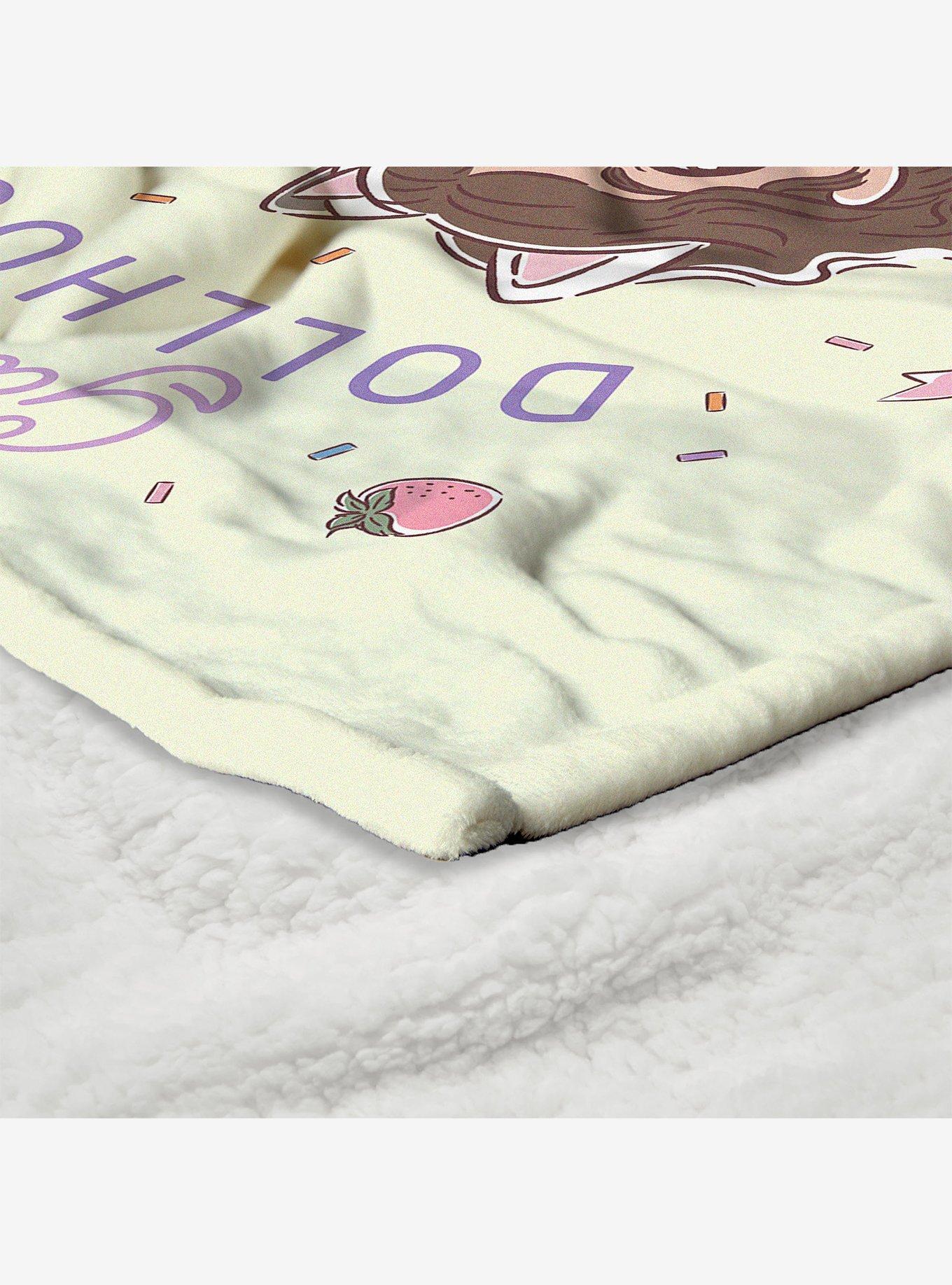 Gabby's Dollhouse Gabby and Pandy Silk Touch Sherpa Throw Blanket, , alternate