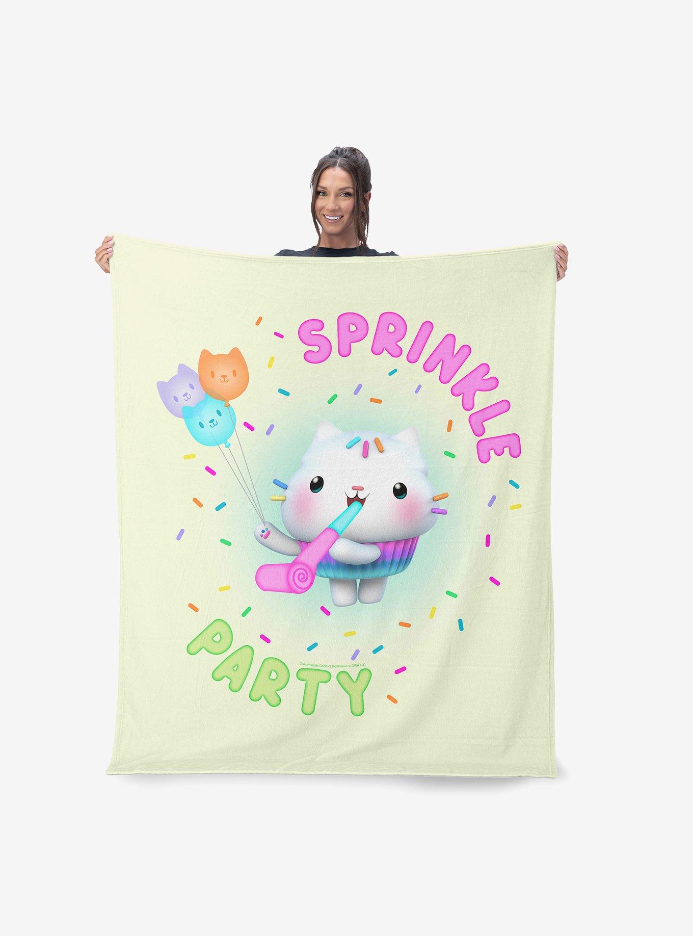 Gabby's Dollhouse Sprinkle Party 60x80" Silk Touch Throw Blanket, , hi-res