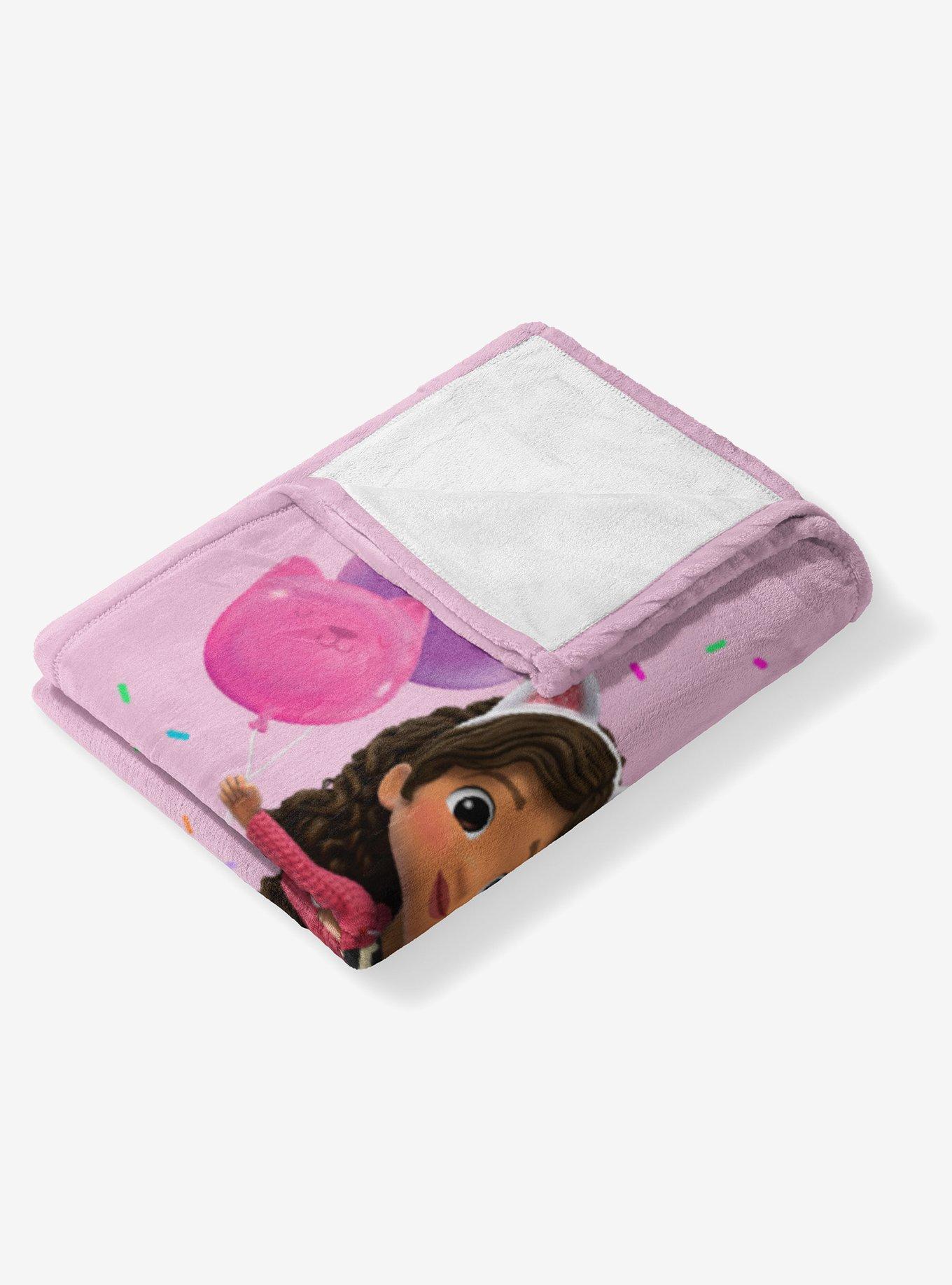 Gabby's Dollhouse Pink Party Time 60x80" Silk Touch Throw Blanket, , alternate