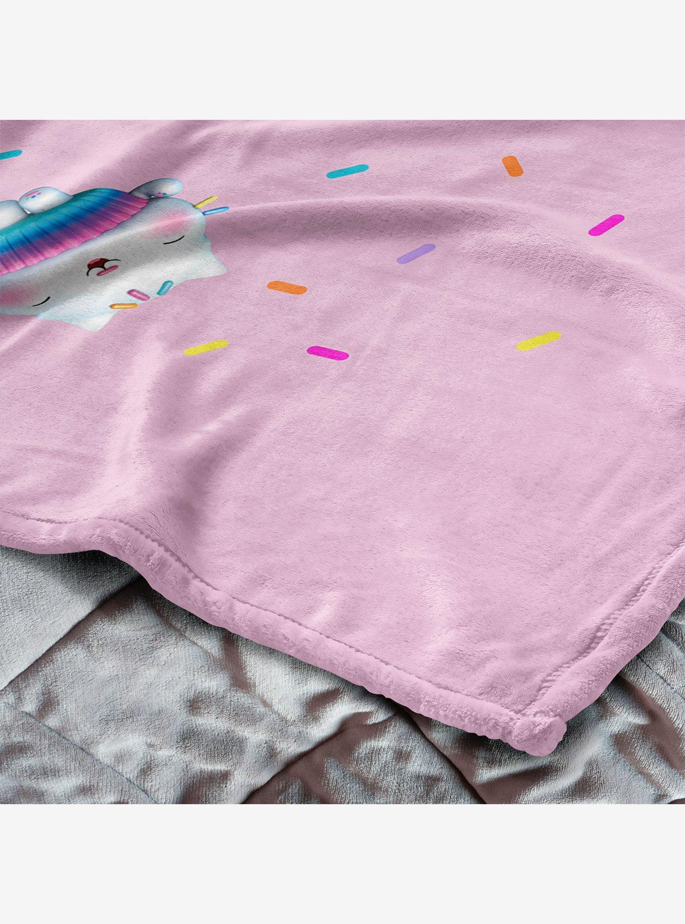 Gabby's Dollhouse Pink Party Time 60x80" Silk Touch Throw Blanket