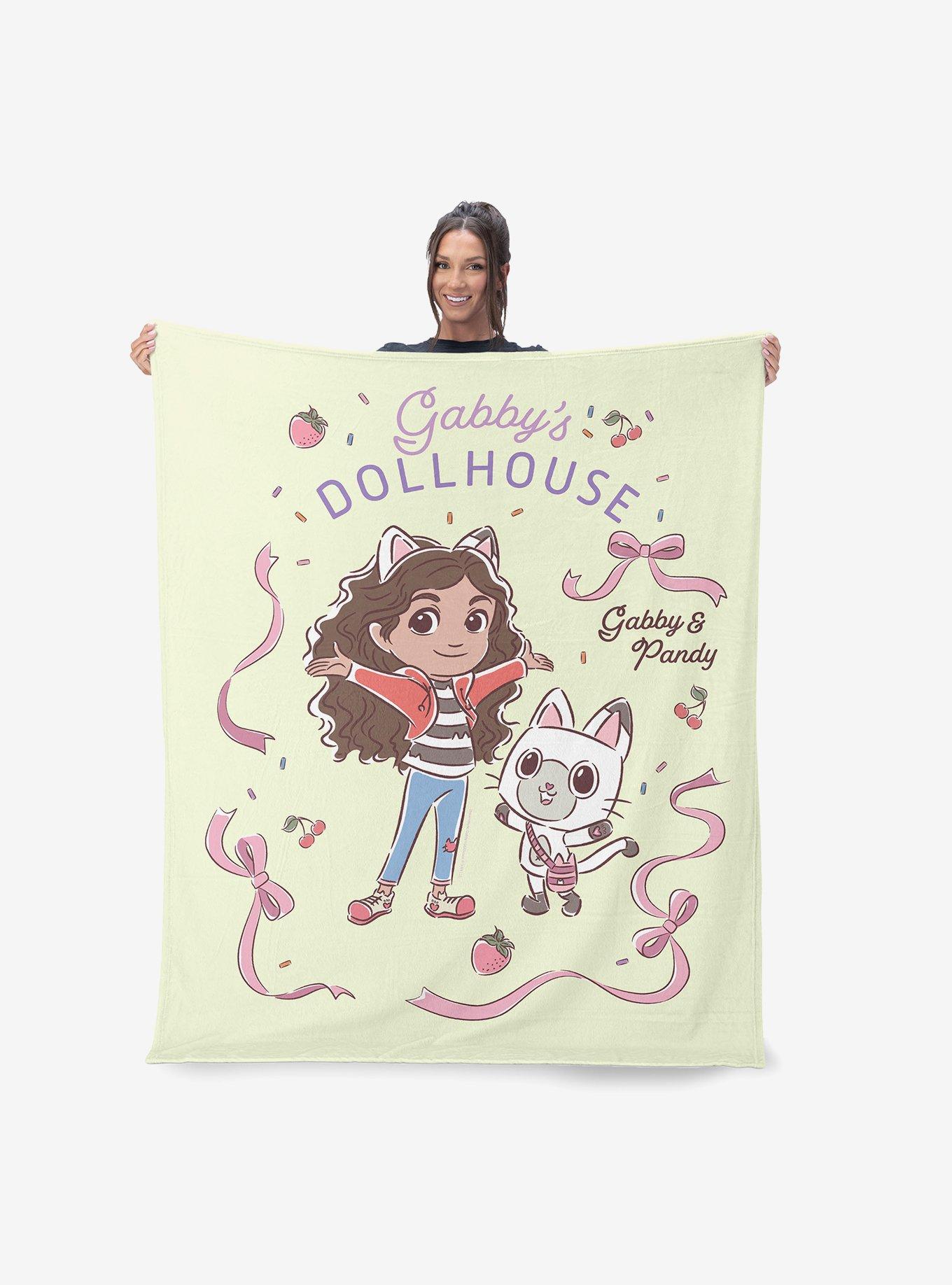 Gabby's Dollhouse Gabby and Pandy 60x80" Silk Touch Throw Blanket, , hi-res