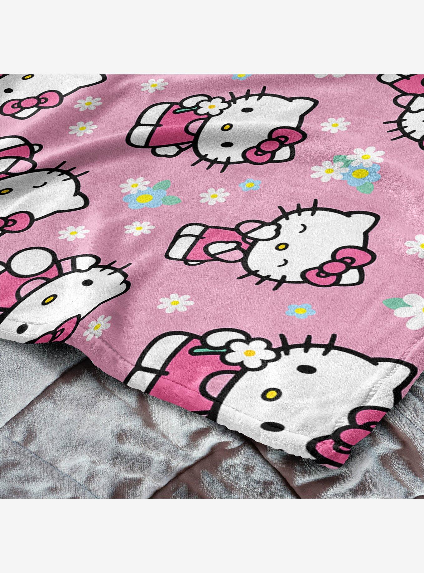 Hello Kitty Flower Power Silk Touch Throw Blanket, , alternate