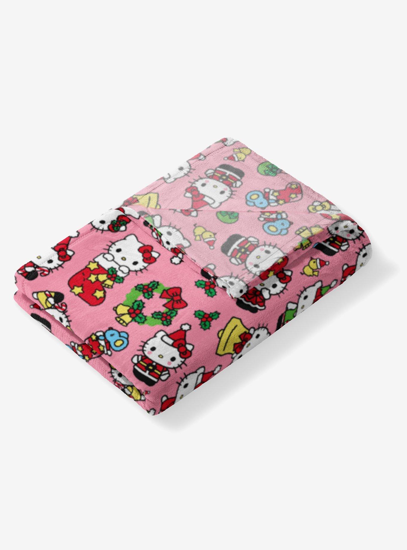 Hello Kitty Hello Mistletoe Pink Silk Touch Throw Blanket, , alternate