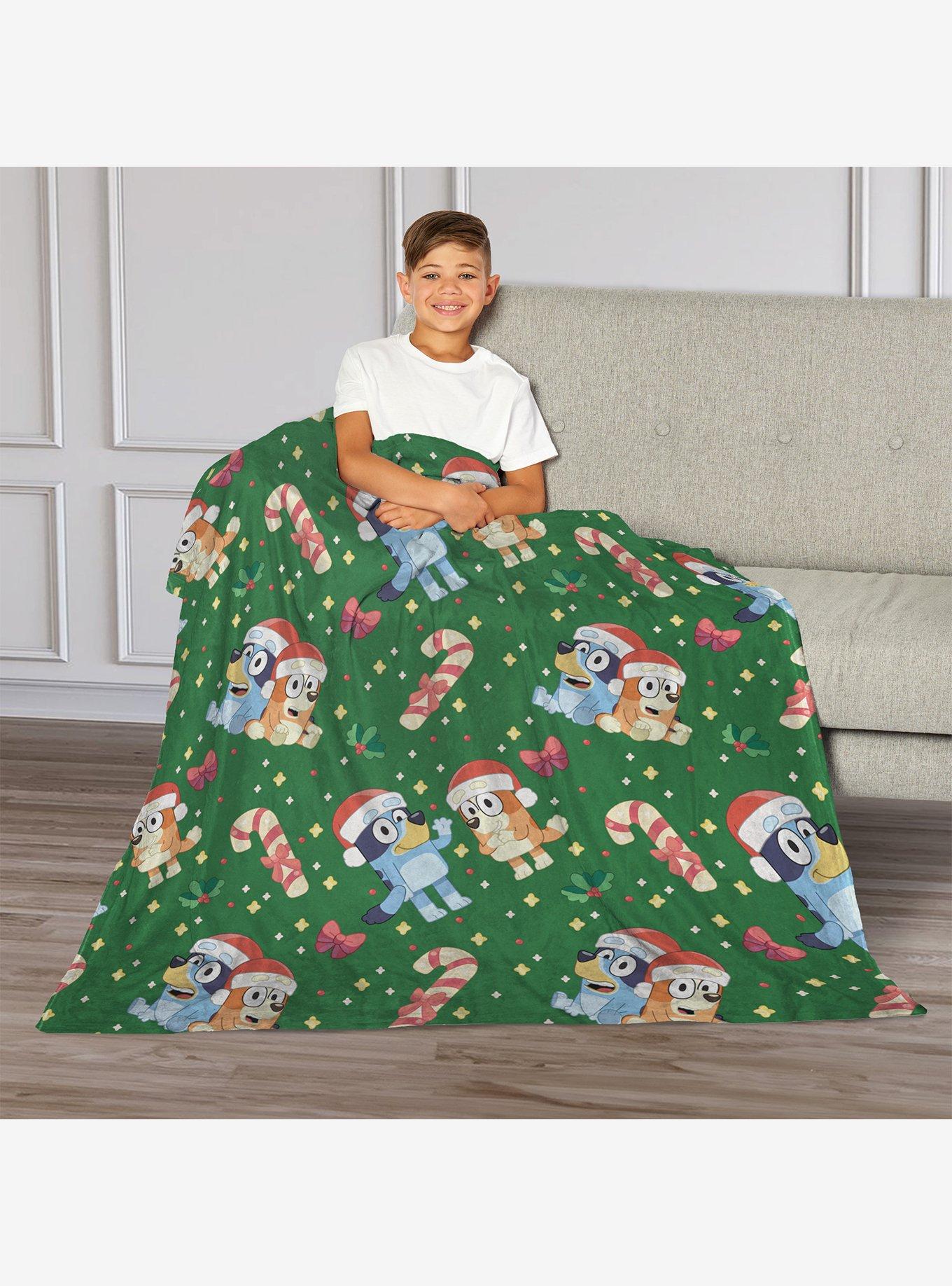 Bluey Family Holiday Silk Touch Throw Blanket