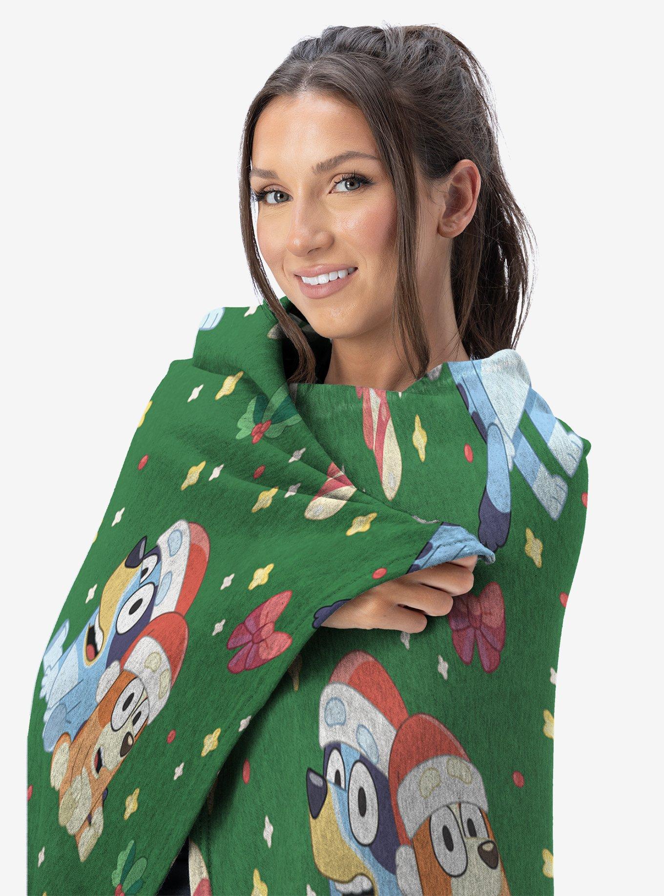Bluey Family Holiday Silk Touch Throw Blanket
